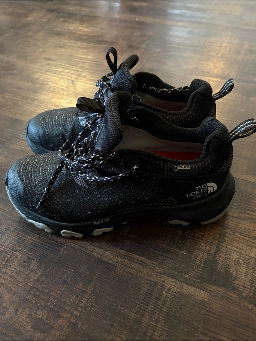 The North Face Ultra Fastpack III Woven GTX Hiking Shoes Black Women's Sz 5